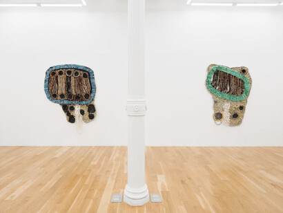 Moffat Takadiwa, Second life, exhibition view. Courtesy of Nicodim Gallery