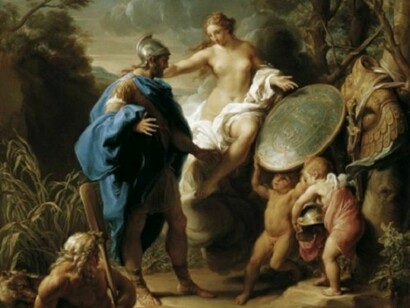 Pompeo Batoni, _Venere che consegna le armi ad Enea   
