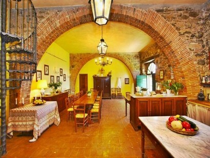 The studied interior of a villa