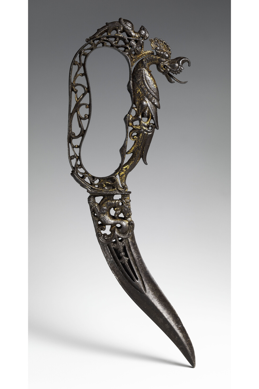 Ceremonial dagger (Bichwa), South Indian, Thanjavur, 17th century, Steel, gold, Purchase, Arthur Ochs Sulzberger Gift, 2014