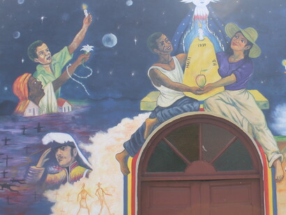 Mural Conmemorativo de La Masacre del 37. Foto de Matías Bosch Carcuro