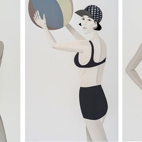 Alex Katz, NFS chance I, II, III (Anne, Vivien and Darinka) ed 9/50, 2016. Courtesy of Sponder Gallery