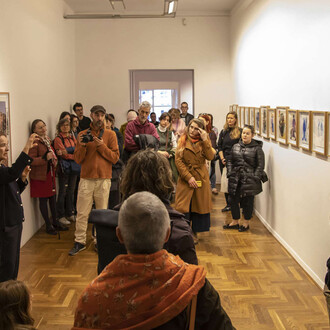Zora Stančič, Fortunately, glances leave no imprints, exhibition view. Courtesy of City Art Gallery Ljubljana