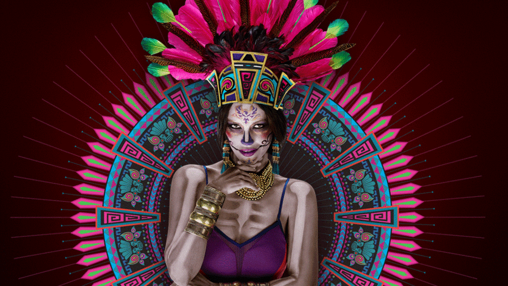 Atuendo mexicano para el Día de Muertos