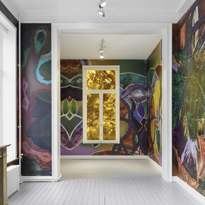 Kerstin Brätsch, MƎTA, exhibition view. Courtesy of Gladstone Gallery