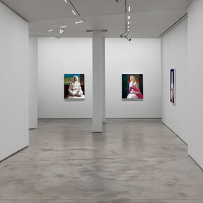 Remus Grecu, Rainbows at the edge of sorrow, vista de exhibición. Cortesía de Yusto/Giner 