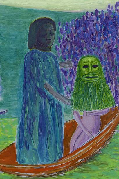 Grgur Akrap, Golden mask II (detail), 2025. Courtesy of the Hole