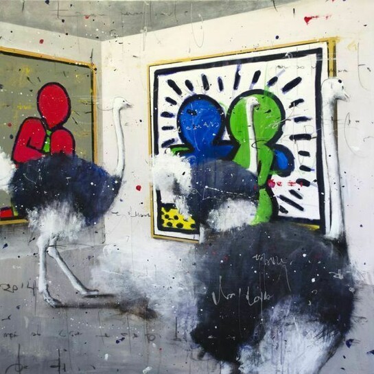 Palma Arte, Angelo Accardi, Misplaced 2014, acrilico su tela, 100 x 100 cm , Credits: Angelo Accardi 