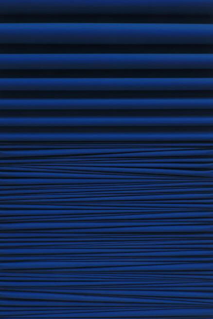 Umberto Mariani, Senza Titolo, 2015, Peinture vinylique et sable sur feuille de plomb, 120,5 x 80,5 cm, Courtesy Opera Gallery