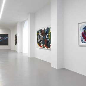 Karel Appel, Toscana, exhibition view. Courtesy of Galleria Poggiali