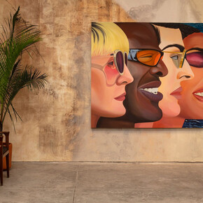 Dalton Gata, La fiesta y las fieras, vista de exhibición. Cortesía de Galería OMR 