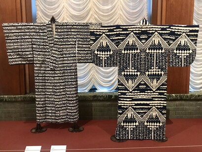 Kazo Saito, Expressionistic Yukata, Undated/Expressionistic Yukata “Nesting Place for Blue Bird,” ca. 1930, Tokyo Metropolitan Teien Art Museum, Main Building 2F, North Room © Alma Reyes