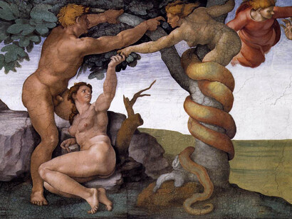 Michelangelo, La cacciata dal giardino dell'Eden