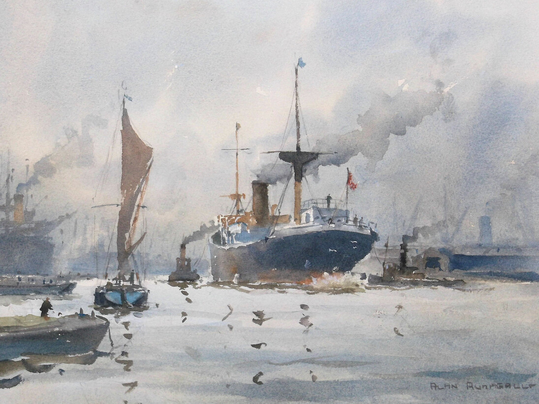 Runagall, Old Times Tilbury Docks, 26 x 36 cm