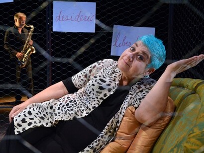 Serra Yilmaz in 'Grisèlidis. Memorie di una prostituta'. Ph. Pino Le Pera