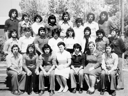 Una parte del gruppo dei ragazzi cileni inviati in Unione Sovietica nel 1973