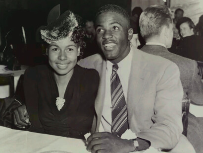 Jackie Robinson and his wife Rachel