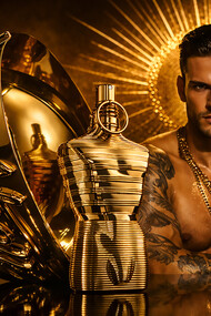 Le Male Elixir Absolu recasts fragrance as an object of devotion, where gold, form, and light shape scent into a ritual of identity
