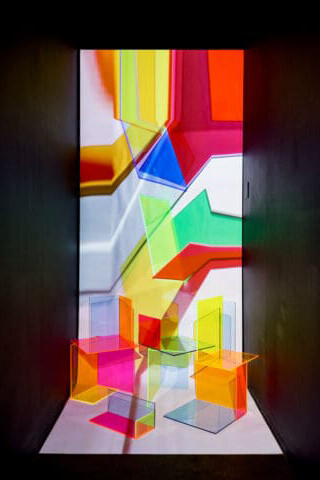 Barbara Kasten, Crossover (detail), 2016/2026. Courtesy of Akron Art Museum