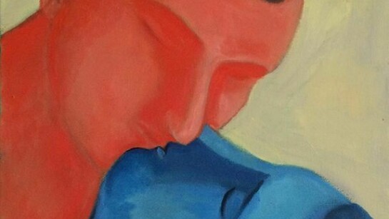 Sandro Chia, The Kiss (detail), 2014, oil on canvas, 60 x 50 cm