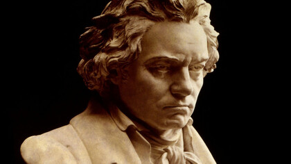 Busto de Ludwig van Beethoven.