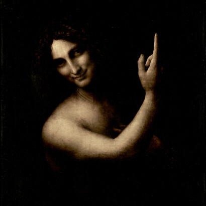 «San Juan Bautista» (detalle), óleo sobre tabla, 1513-1516