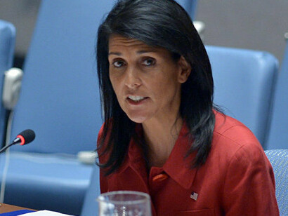 Nikki Haley, embajadora de Estados Unidos en la ONU