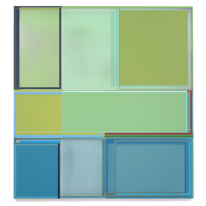 Patrick Wilson, Berkeley, 2015, Acrylic on canvas, 72 x 67 inches, 182.9 x 170.2 cm