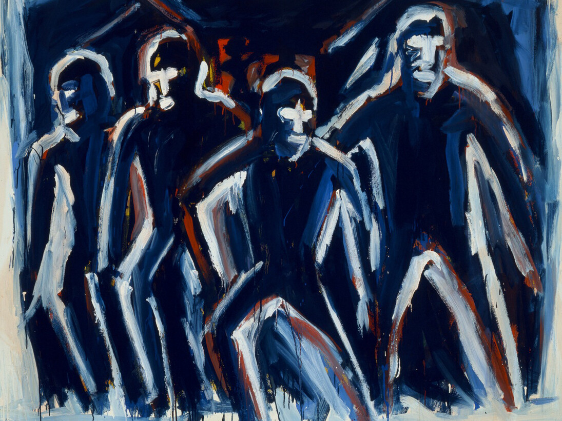 Helmut Middendorf, SO 36,(GrossStadtEingeborene), 1979, 155 x 190 cm, acrylic on canvas