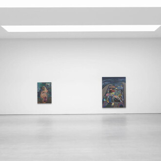 Michael Armitage, Crucible, exhibition view. Courtesy of David Zwirner Gallery
