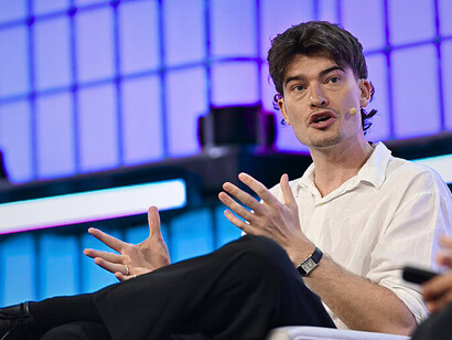 William Lenney, Creator, WillNE, on Creative Summit Stage during day three of Web Summit 2025 at the MEO Arena in Lisbon, Portugal