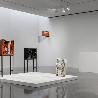 Arlene Shechet, She said she said, exhibition view. Courtesy of Pace Gallery