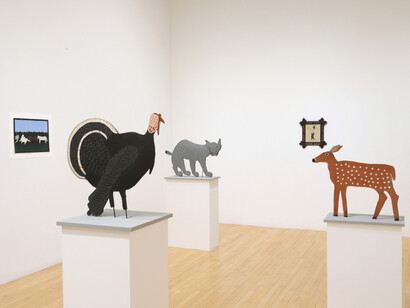 Clarence Swinyer, Lake George, exhibition view. Courtesy of Kerry Schuss Gallery 