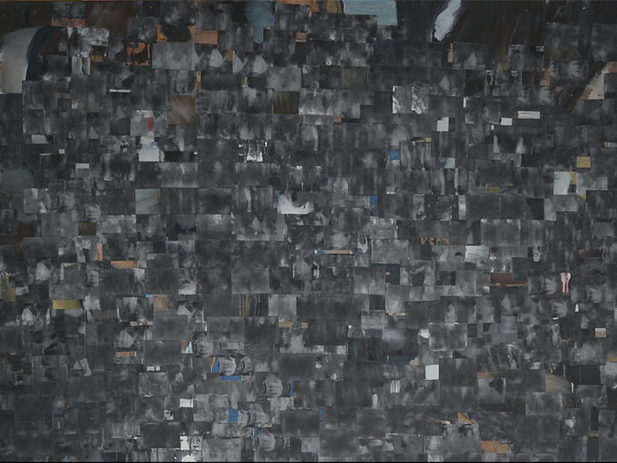Daniele Galliano, Over pollution, 2014, oil on canvas, 200 x 300 cm