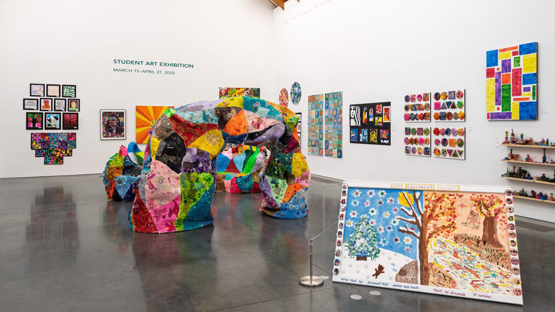 Various artists, 2026 student exhibition, exhibition view. Courtesy of Parrish Art Museum