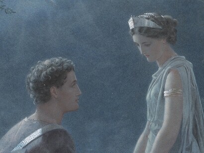 «Hermia y Lisandro» (detalle), John Simmons