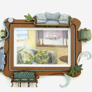 Guzmán Paz, Living, 2025. Cortesía de la Galería Nora Fisch