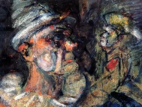 Georges Rouault, Clown with Marionette (1909)