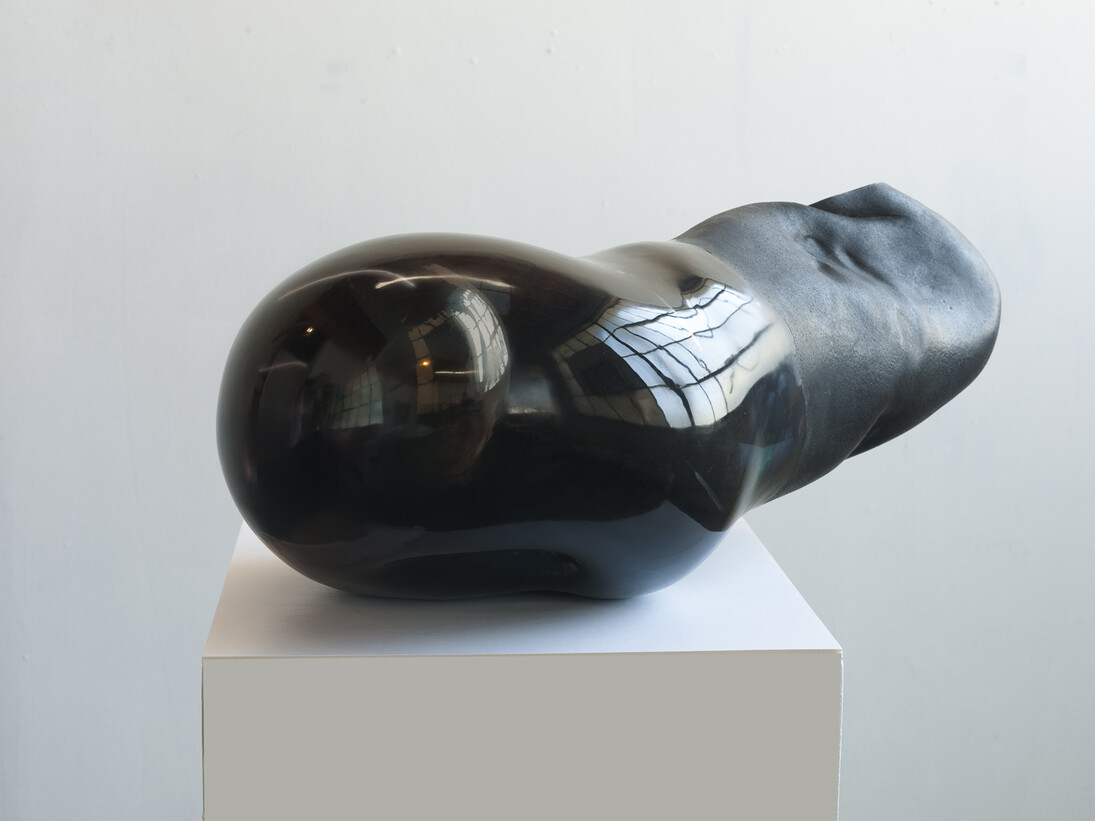 Tom LaDuke, Diamond Eyes, 2014, graphite, acrylic paint, 9.5 x 22 x 11 inches