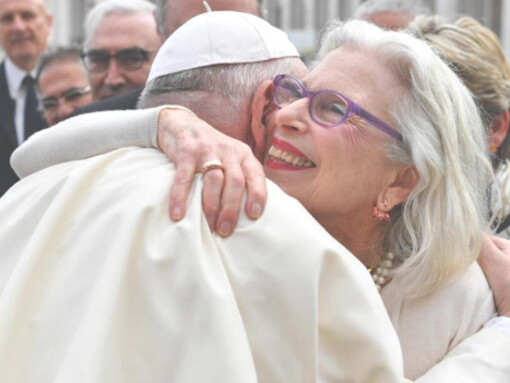 Pope Francis and Sandra Gering