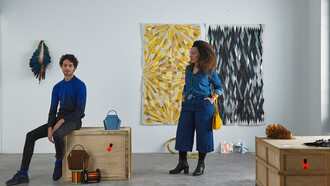 Anna Talens, artista española afincada en Berlín, con Adrián Salvador, impulsor y director creativo de OneSixOne