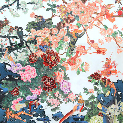 Jacky Tsai, Saving Empress Wu, courtesy of Jacky Tsai and The Fine Art Society 