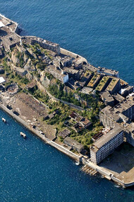 In 2008, Hashima Island, also known as Battleship Island, located off the coast of Nagasaki, Japan, was added to the UNESCO World Heritage Sites list