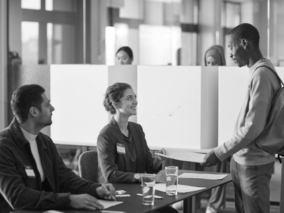 Ciudadano en el día de las elecciones presidenciales