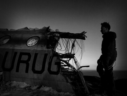 Parte del avión que se estrelló en la cordillera de los Andes en octubre de 1972