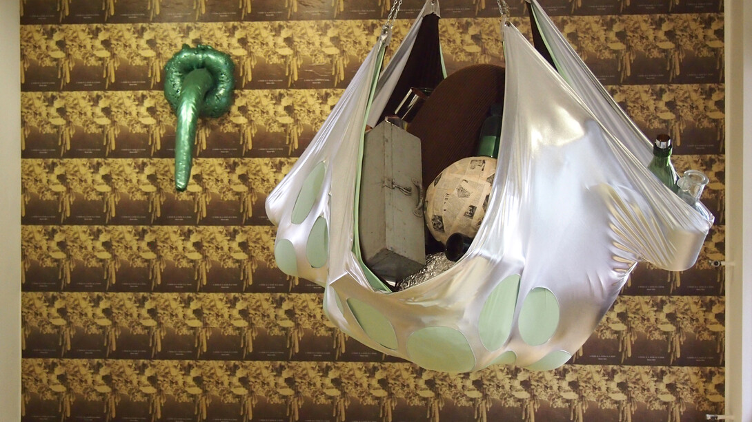 Martín Mele installation, A nose is a nose is a nose at the Kunstverein Kerfeld, Germany