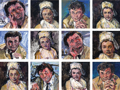 Columbo and Catherine Marie Jean, 2015, Acrylic on Canvas, 18 x 24 inches