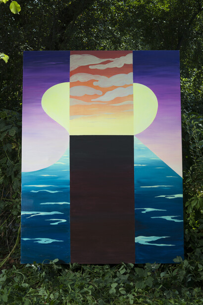 Agnieszka Brzeżańska, SHR, 2015, oil on canvas, 200 × 150 cm © the artist, Courtesy of Marlborough Contemporary. Photo: Szymon Roginski