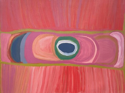 Nada Rawlins, Kurrtarara – Two brothers Waterhole. Courtesy of Japingka Gallery