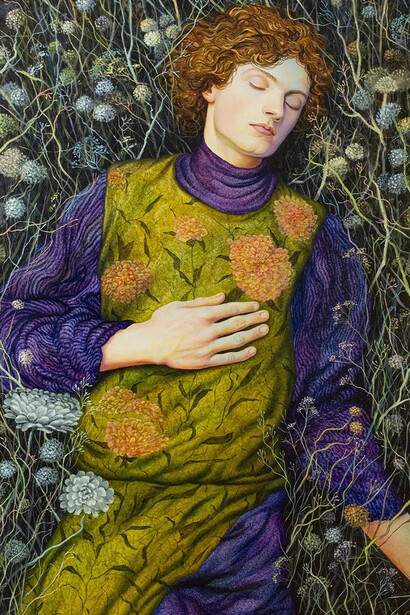 Elen Bezhen, Evening songs of crickets (detail), 2025. Courtesy of Dorothy Circus Gallery